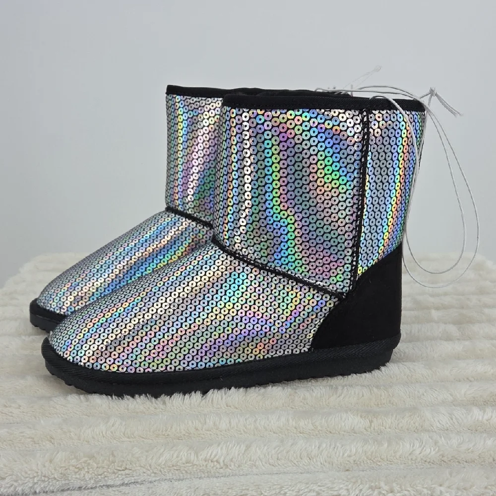 The Children's Place Holographic Sequin Boots